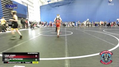 80 lbs Quarterfinal - Declan Witkowski, Phenom vs Cole Jones, Honey Badger