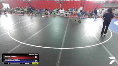 285 lbs Cons. Round 3 - Aiden Surratt, IL vs Jesse Saavedra, IL