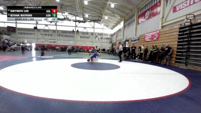 100 lbs Cons. Round 2 - Gwyneth Lee, Acalanes vs Myana Watkins, Alhambra (Martinez)