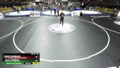 56 lbs Cons. Round 4 - Judah Moreno, Laguna Hills Hawkeye WC vs Kane Zambrano, TUF California Wrestling Academy