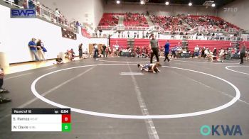 40 lbs Round Of 16 - Sebastian Ramos, Weatherford Youth Wrestling vs Warren Davis, Noble Takedown Club