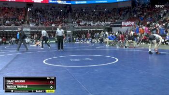 2A-120 lbs Champ. Round 1 - Isaac Wilson, Algona vs Triton Thomas, Centerville