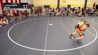 132 lbs Cons. Round 4 - Ashton Charmoli, MN vs Obie Vee, WI