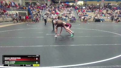 150 lbs Cons. Round 2 - Noah Bernstein, Boys` Latin School vs Ryan Zand, Landon School