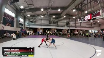 110 lbs Semifinal - Layton Urbanczyk, Liberty Hill Wrestling Club vs Samuel Martinez, Warrior Trained Wrestling