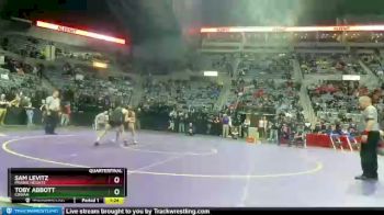 145 lbs Quarterfinal - Toby Abbott, Cowan vs Sam Levitz, Prairie Heights