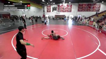 175 lbs 1st Place Match - Ehren Thompson, Chaparral High School vs Alek Carrera, Animal House Wrestling