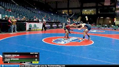 6A-157 lbs Cons. Semi - Xavier Cepican, Jackson County vs Colin Spencer, Newnan