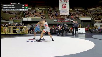 Champ. Round 3 - Chris Anguiano, Surfside X Wrestling vs Adrian De Leon, Redwood High School Wrestling