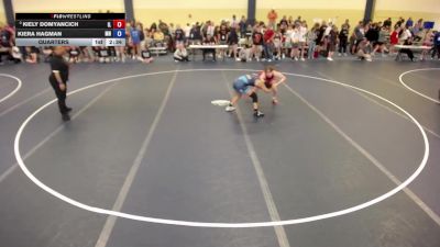 115 lbs Quarters - Kiely Domyancich, IL vs Kiera Hagman, MN