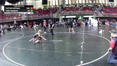49-50 lbs Cons. Semi - Taytum Huffman, Chadron Junior Wrestling Club vs Ruby Freeman, League Of Heroes