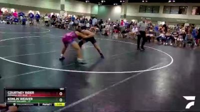 160 lbs Round 5 (6 Team) - Konlin Weaver, Camden Greasers vs Courtney Rider, Michiana Vice-Blue