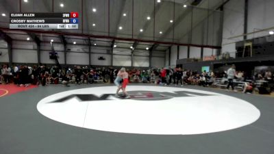 94 lbs Cons. Semis - Elijah Allen, 3f Wrestling vs Crosby Mathews, Black Fox Wrestling Academy