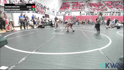 73-76 lbs Rr Rnd 3 - Kayden Herlong, Del City Little League Wrestling vs Kason Steckman, Piedmont