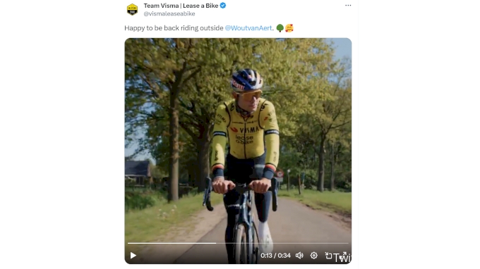Wout Van Aert Back In Training After Crash - FloBikes