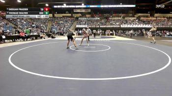 150 lbs Quarterfinal - Thomas Walter, Goddard HS vs Deegan Frazier, Topeka-Seaman HS