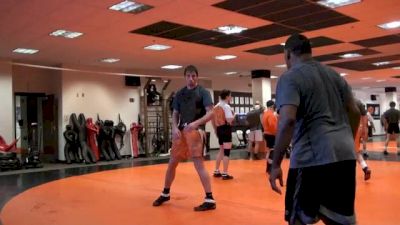 Cayle Byers training with Kenny Monday