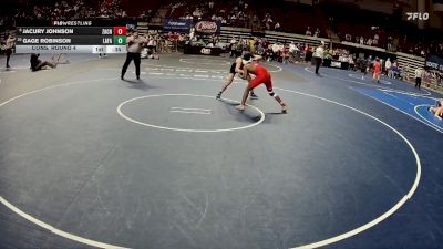 D 1 150 lbs Cons. Round 4 - Jacury Johnson, Zachary vs Gage Robinson, Lafayette