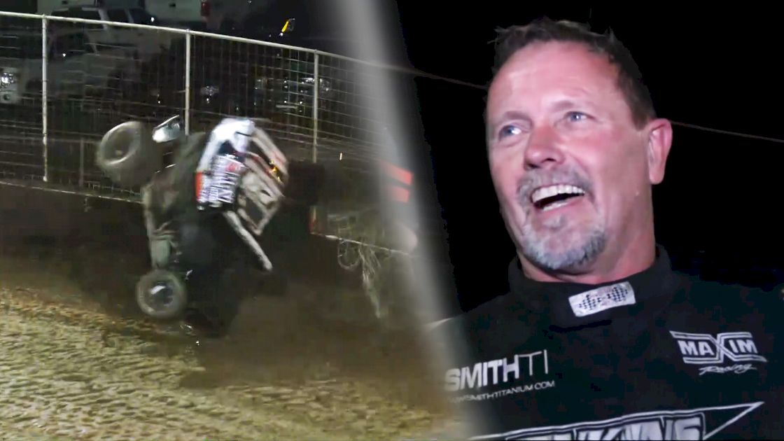 Tim Crawley Reacts After Wild Crash Into Fence At Riverside