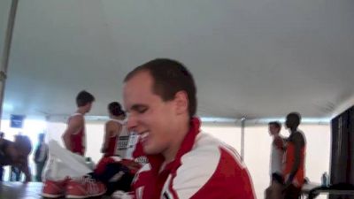 Maverick Darling 11th overall and Proud of his Badgers 2012 NCAA D1 Cross Country Championships