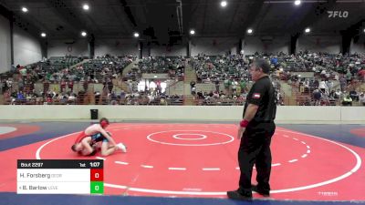 125 lbs Quarterfinal - Hardy Forsberg, Georgia vs Benjamin Barlow, Level Up Wrestling Center