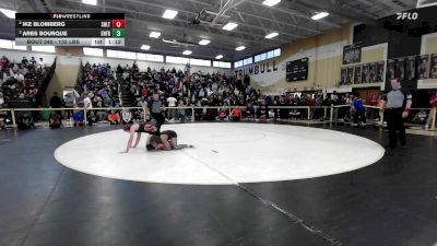 132 lbs Semifinal - Ike Blomberg, Shelton vs Ares Bourque, Enfield