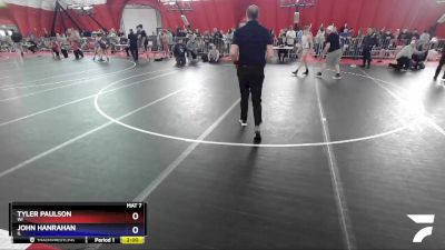 114 lbs Quarterfinal - Tyler Paulson, WI vs John Hanrahan, IL