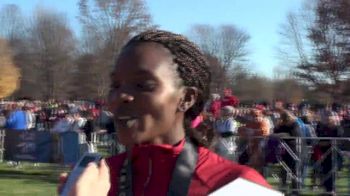 Betsy Saina of Iowa State after winning the 2012 NCAA XC Champs