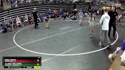 65 lbs Finals (8 Team) - Alaina Williams, Minnesota Storm Blue vs Amia Smith, Oregon Girls
