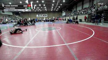 140 lbs Cons. Round 5 - Lyla Hansen, Sand Springs vs Ilyana Martinez, Lebanon