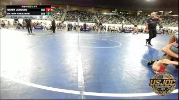 106 lbs Consi Of 4 - Grady Langham, Honey Badgers Wrestling Club vs Dayton Spexarth, Brawlers