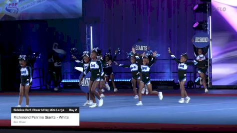 Richmond Perrine Giants - White - Rec Cheer [2023 Sideline Perf. Cheer Mitey Mite Large Day 2] 2023 Pop Warner National Cheer & Dance Championship