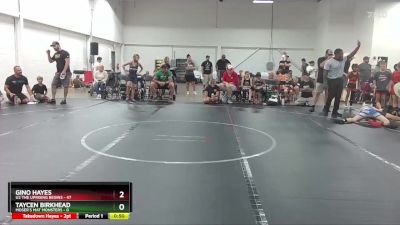 80 lbs Round 2 (6 Team) - Gino Hayes, U2 The Uprising Begins vs Taycen Birkhead, Moser`s Mat Monsters