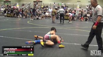 91 lbs Quarterfinal - Dylan Russo, Grant vs Jaxon Morales, Hammer House Mafia