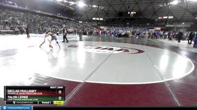 77 lbs Champ. Round 1 - Talon Lemke, Lake Stevens Wrestling Club vs Declan Mullaney, Tahoma Jr. Bears Wrestling Club