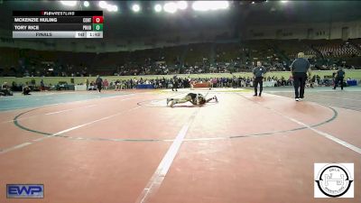 80 lbs Final - McKenzie Huling, Central Middle School vs Tory Rice, Prodigy Elite Wrestling