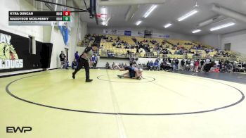 135 lbs Consi Of 4 - Kyra Duncan, Rogers High School Girls vs Maddyson McElhenny, Oologah