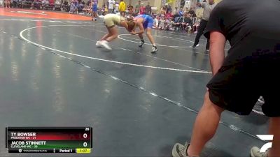 100 lbs Champ Round 1 (16 Team) - Jacob Stinnett, Cleveland WC vs Ty Bowser, Predator WC