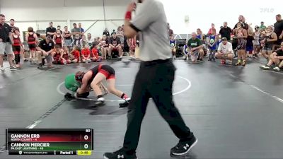 80 lbs Round 2 (6 Team) - Cannon Mercier, PA East Lightning vs Gannon Erb, North County