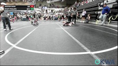 46-49 lbs Quarterfinal - Easton Hans, Lions Wrestling Academy vs Ryatt Phillips, Murray County Takedown Club