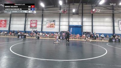 92 lbs Benex Velasco, North Carolina Blue vs Lance Bachmann Jr., Pennsylvania Red
