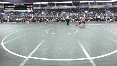 78 lbs 3rd Place - Trevor Bolt, Trailhands Wrestling Club vs Ryker Silva, Fremont Wrestling Club