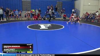 59 lbs Round 1 (4 Team) - Ryder Dowty, Indian Creek A (small) vs Grayson Hendricks, Jet WC