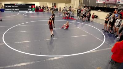 10U GIRLS - 57 lbs Quarters - Evangeline Denney, Stillwater Area Wrestling vs Alice Kohler, Princeton Wrestling