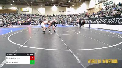 182 lbs Round Of 32 - Cole Langford, Dallas Mat Club vs Hunter Andersen, Mountain Tribe