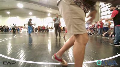 60 lbs Consi Of 8 #2 - Roman Rappe, Fort Gibson Youth Wrestling vs Brandon Steeprock, Bartlesville Wrestling Club