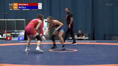 59 kg Quarterfinal - Abigail Nette, USA vs Elena Brugger, GER