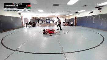 113 lbs Champ. Round 2 - Lucas Michelsen, Cathedral Catholic vs Ezekiel Mendiola, Mount Miguel