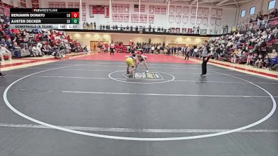 106 lbs Semifinals (8 Team) - Austen Decker, Sussex Central H S vs Benjamin Donato, Caesar Rodney H S