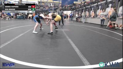 117 lbs Consi Of 4 - Sierra Hopkins, Hennessey Takedown Club vs Zoe Jenkins, Midwest City Bombers Youth Wrestling Club